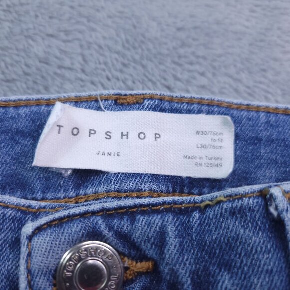 Topshop Jamie Womens Skinny Jeans 2 Pairs 28 Ankle Stretch High Rise - Picture 8 of 9